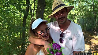 A guy shoots his wife fucking with another man in the forest