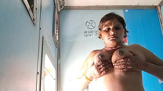 Indian Stepmom SoniMoniOfficial Gets Soaked in Rain Before First Time Anal Sex with Big Cock