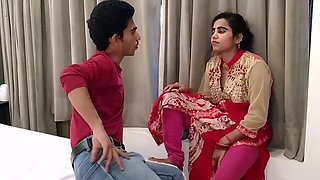 Passionate couple are making love in the bedroom