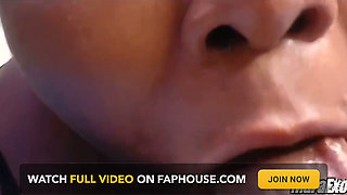 Hot Stepmom Sucking and Slopping on Big Cock Swallow Cum in Mouth