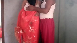 Stepson nails his stepmom after taking off her saree