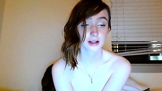 Hot amateur naked teen toys her pussy