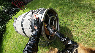 Predicament - Endurance - Slave Locked in Barrel Used as Human Toilet (233)