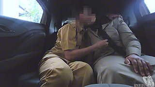 Civil Servant Begs for a Permanent Job - Hijab Chubby Girl Agree to Ride His Boss in the Office Car - Minokiiko