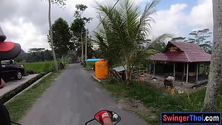 Big bum Asian GF waterfall and shagging