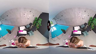 Busty stepsister Nika Nut takes stepbrother's hard cock