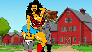 Redneck's Slutty Wife. Cartoon