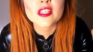 Dominant Humiliation JOI by Latex Mistress in Maleficent Cosplay