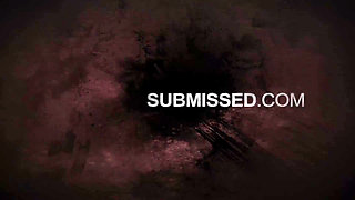 Angel Piaff Chair-tied Cleavegagged Stripped