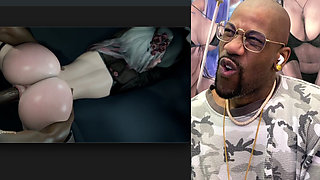 Panam Deepthroating the Fuck Out of a Hard BBC Dildo with Her Ass Exposed, Huge Ass Slut Fucked by a BBC