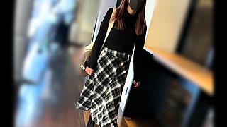 Amateur upskirt riding