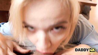 Novella Night lets her boyfriend's dad fuck her ass