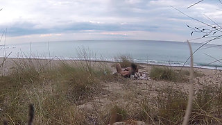 French Teacher Slut Blowjob Amateur on Nude Beach Front Stranger with Cumshot - Misscreamy