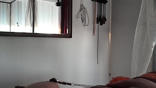 Part 2 - Tape Bondage, Crop Spanking, Nipple BDSM, Orgasms
