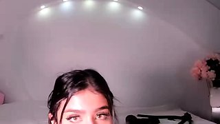 Cute asian teen solo