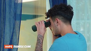 Brandy Salazar Latina MILF fucks stepson hard doggy style big ass and big tits