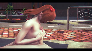 Evangelion Hentai - Asuka Hardsex in a Tokyo Street - Japanese Asian Manga Anime Film Game Porn