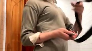 Bambi Snow Sexy Foot With Striptease In The Bathroom