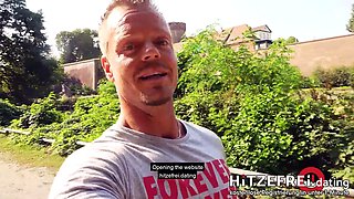 Blonde young cougar ▲ Mia Bitch ▲ banged outdoors in berlin! hitzefrei.dating