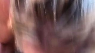 Amazing amateur blonde enjoying a doggystyle