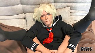 Sweetie Foxs Ahegao Face in Uniform Cosplay