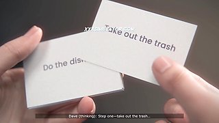 Stepson’s Big Cock Fills Mom’s Ass With Creampie In The Shower in Front of Husband