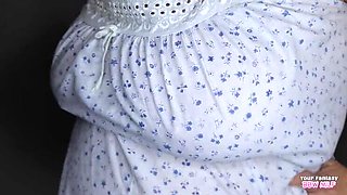 Naughty Granny with Big Natural Tits - Amateur BBW Wife Homemade