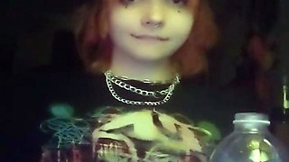 Great Big Boobs On Masturbating Redhead