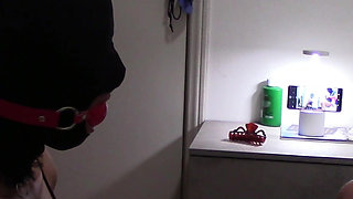 MILF Mouth-fucked with Ring Gag and Massive Throat Cumshot