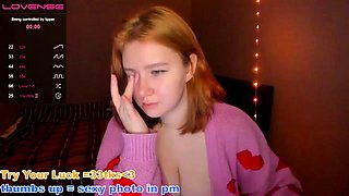 Curly Blonde Teen Records Solo Dildo Masturbation More at