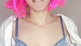 Let My Natural Tits and Kitty Mask Seduce You as I Masturbate