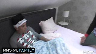 Cheerful Chloe Chevalier at big tits action