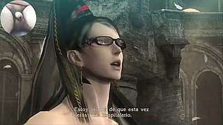 Bayonetta stripped down gameplay featuring some serious man meat action