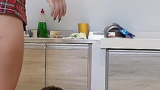 College Girl Swallows All My Milk Right Before I Go to College