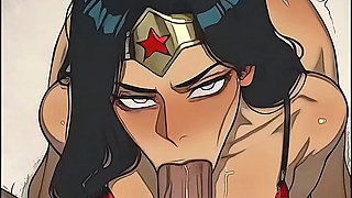 NEON DREAMS - WONDER WOMAN SUCKING & FUCKING