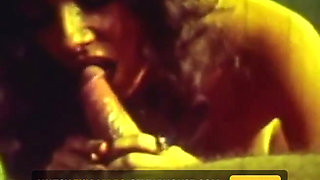 Retro Green-tinted Vintage Classic with Hairy Brunette Orgy