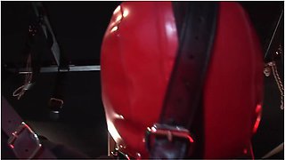 Fucks Her Sex Slave In A Fully Suspended Bdsm Sex Swing