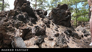 Tied up in the Woods to Be Throated, Whipped and Covered with Cum in Mouth and Face - Male Domination