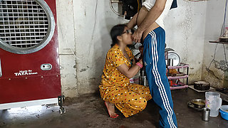 Hot sexy stepsister's fun sex from stepbrother's land when stepsister was alone at home Hindi audio