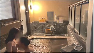 First Hot Spring Tripsex In A Stylish Open-air Bath At Nightjapanese Amateur Hentai