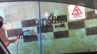 outdoor car wash exposed tits