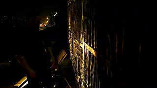 Hot brunette has hardcore group sex with DP