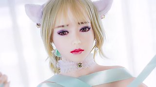 Teen blonde Tebux Love Doll is the best fantasy sex toy