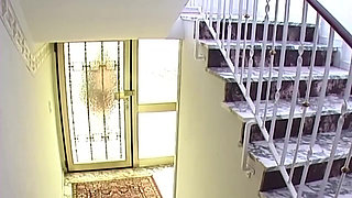 Blindfolded Blonde's Pussy Lips Clamped and Stretched Wide Open