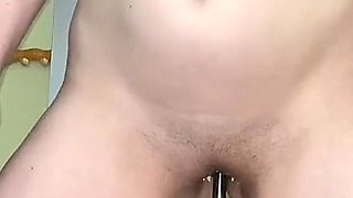 Kinky Masochistic Orgasm - Toilet Brush on Fuck Machine