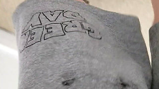 Desperate Redhead & the Public Toilet