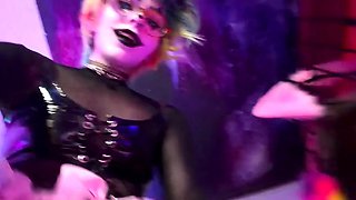 Redhead babe masturbates with a sex toy