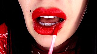 Red Mesmerizing Lips JOI