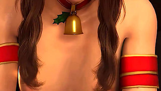 Aerith Xmas POV Cowgirl Ride - Final Fantasy 7 3D Animation