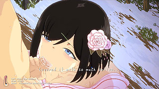 Hentai Game - Busty Babe in Winter Heat - Intense Sex & Blowjob